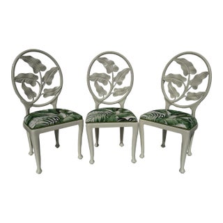 1960s Set of Aluminum Tropical Patio Chairs, 8 Pieces For Sale