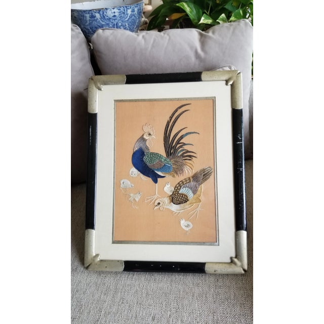 1980s Rooster, Hen, and Chicks Japanese Needlework For Sale - Image 9 of 9