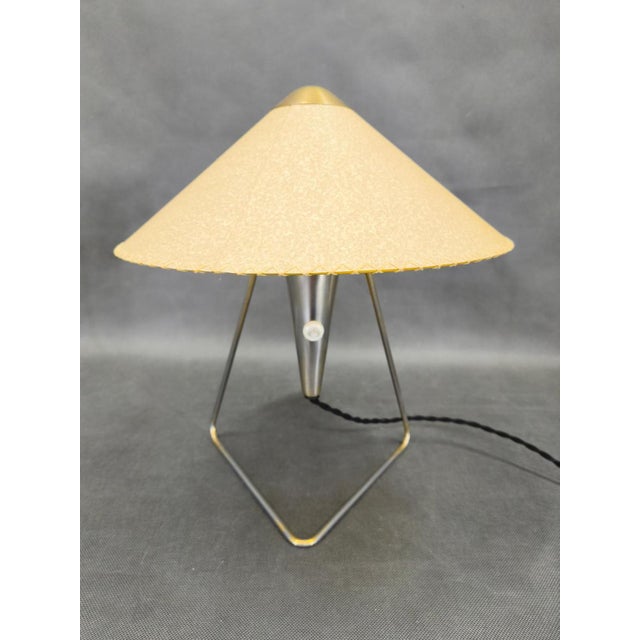 Vintage Table Lamp in Chrome with Paper Shade by Helena Frantová, 1960s For Sale - Image 3 of 14