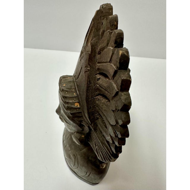 Vintage Mid 20th Century Hand Carved Wood Indonesian Dancer’s Bust Bell For Sale In Orlando - Image 6 of 11