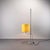 Minimalist Floor Lamp with Yellow Shade in Dupioni Silk by Florian Schulz, Germany, 1970s For Sale - Image 4 of 13
