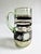 Vintage Mid-Century Modern Bohemian Green Glass Pitcher Cut Flowers, Gold & Black Bands For Sale - Image 4 of 17