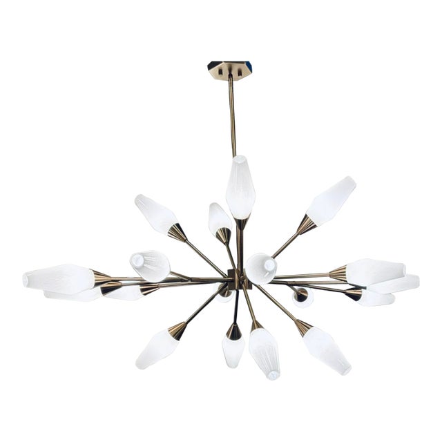 Revelation Mid-Century Modern Style Agapanthus Chandelier For Sale