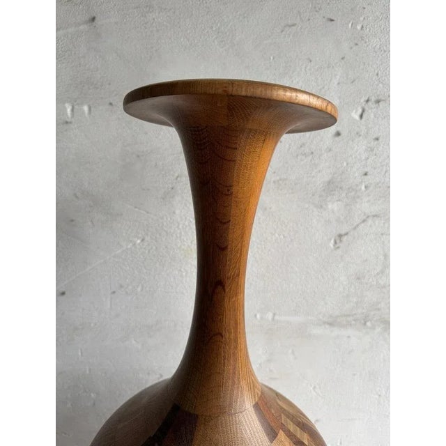 Wood Sculptural Wooden Vase For Sale - Image 7 of 15