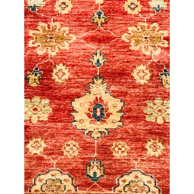 Red Ziegler Hall Rug, 1980s For Sale - Image 8 of 15