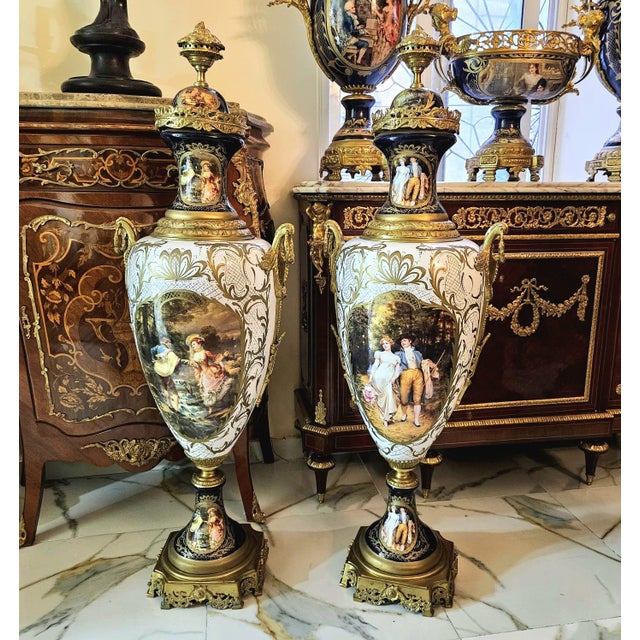 Enhance your space with the timeless elegance of this French-style porcelain vase, beautifully finished in a refined white...