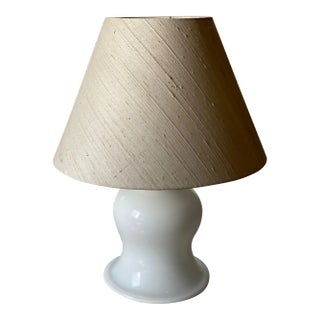 Mid 20th Century Opaline Holmgaard Table Lamp For Sale
