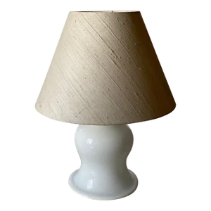 Mid 20th Century Opaline Holmgaard Table Lamp