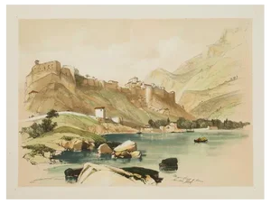 James Duffield Harding, View of Monte Carlo, 1836, Lithograph