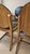 Vintage Wooden Dining Chairs with Black Leather Upholstery, 1940s, Set of 4 For Sale - Image 9 of 17