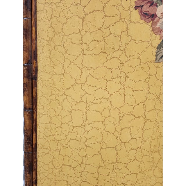 Vintage Tortoise Bamboo 3-Fold Screen Room Devider For Sale - Image 11 of 12