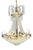 Vintage Swedish Empire Style Chandelier, 1950s For Sale