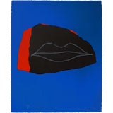 1960s Emerson Woelffer Abstract Lithograph For Sale