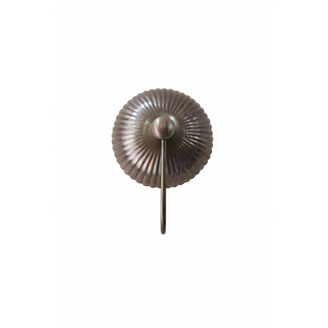 Metal Vintage Brass Wall Sconce Light Fixture, Mid-Century Modern Bedroom or Living Room Wall Lamp, Antique Finish, Unique Home Decor For Sale - Image 7 of 9
