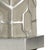 Concrete finish with silver outline, antique silver leaf mounting 29h x 6w x 5d Shade Dimensions: top(13) bottom(14) side(10)