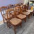 Rustic European Early 20th Century Set of 8 Hand Caned Louis Philippe Chairs For Sale - Image 3 of 8