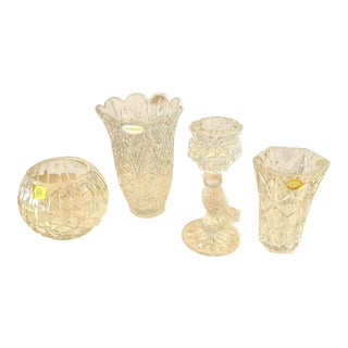 Vintage Lead Crystal Collection - Set of 4 For Sale