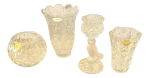 Vintage Lead Crystal Collection - Set of 4