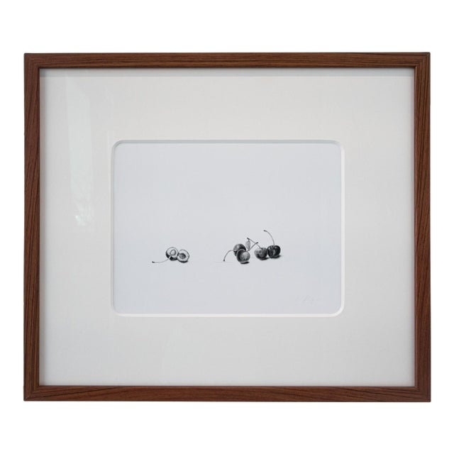 Pointillism Drawing by Iowan Artist Anna Flickinger Titled Halved For Sale