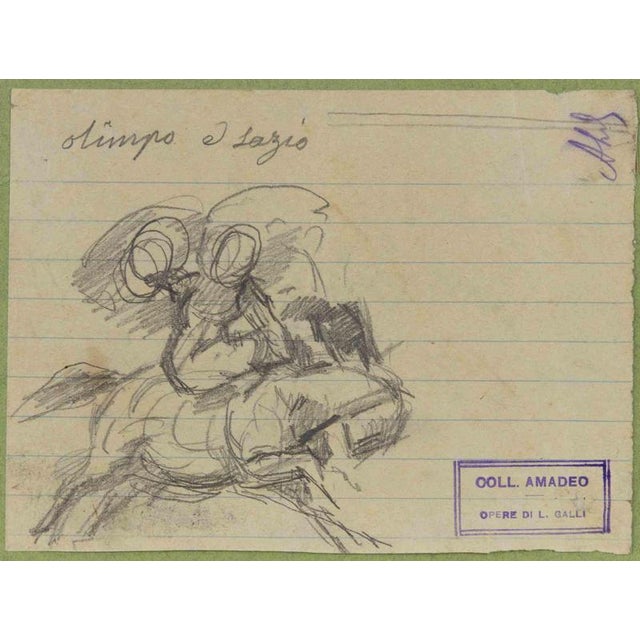 Olimpo is an original artwork realized by Luigi Galli in the late 19th Century. Pencil drawing on paper. The artwork has...