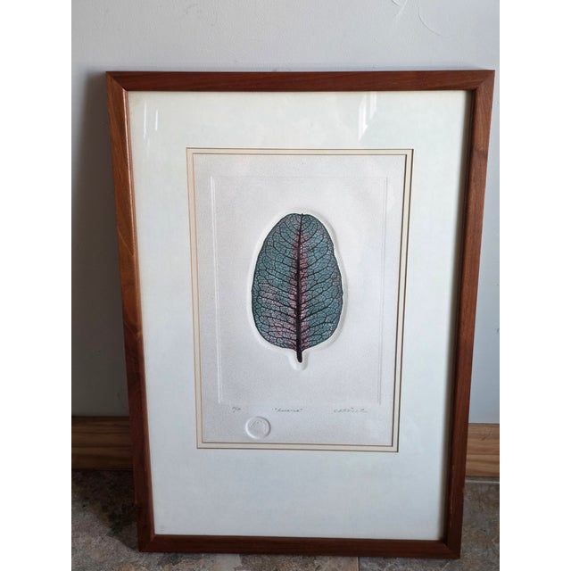 Sculpture Materials Rimer Cardillo "Ambarina" Nature Engraving 54/150 For Sale - Image 7 of 14