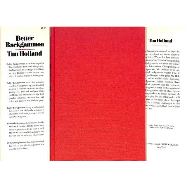 HOLLAND, Tim [122] pp. David McKay Company, Inc. 1974 9 1/2" x 6 3/8" A world champion player presents strategic problems...