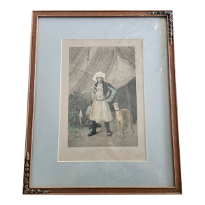 Vintage Print of "A Bashi-Bazouk and His Dog"