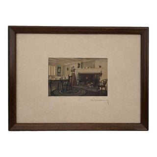 Wallace Nutting Hand-Colored Photograph, Signed, Early 20th Century For Sale