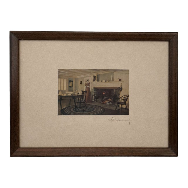 Wallace Nutting Hand-Colored Photograph, Signed, Early 20th Century For Sale