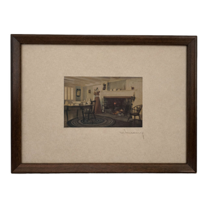 Wallace Nutting Hand-Colored Photograph, Signed, Early 20th Century
