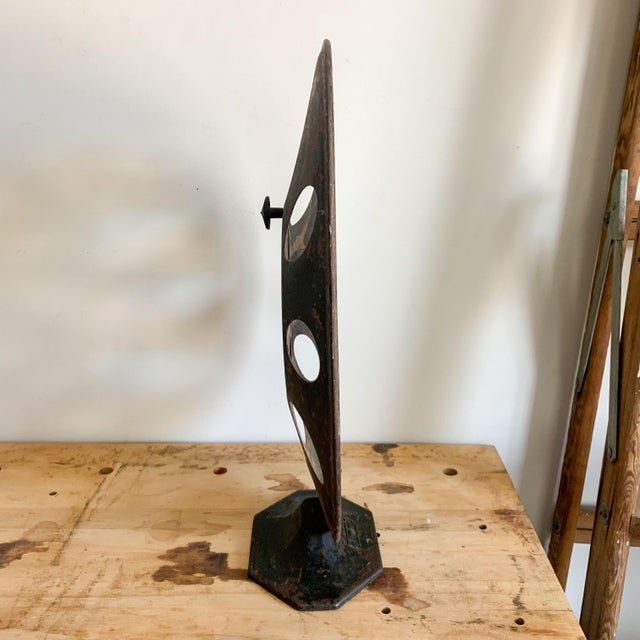 Fantastic antique Ferrand standing speaking, black metal front. Great industrail look. Chippy black paint. Amazing...