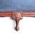 Wood Vintage Union Jack Upholstered Sofa With Ornate Carved Wood Frame For Sale - Image 7 of 18