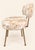 Vintage Dressing Table Chair with Faux Fur Upholstery and Gold Legs, 1960s For Sale - Image 4 of 6
