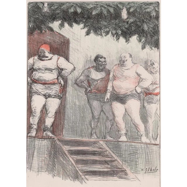 Henri Gabriel Ibels, Wrestlers from Les Maîtres de L'Affiche, 1898, Original Lithograph For Sale - Image 12 of 12