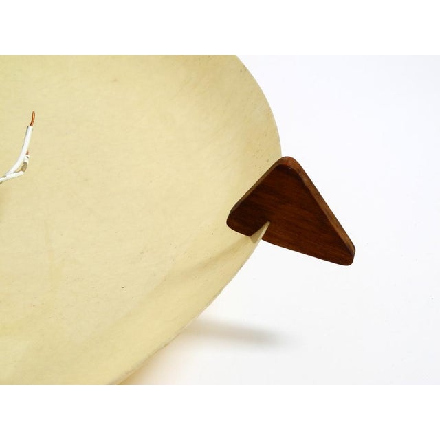 Beige Mid-Century Modern Fiberglass Ceiling Lamp, 1950s For Sale - Image 8 of 16