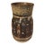 Vintage Lapid Israel Art Pottery Vase #60 Mid Century Modern Brutalist Fat Lava For Sale