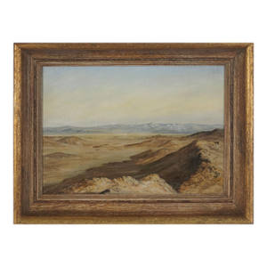 Mid Century Original Oil Plein Air Landscape of Western Nevada by Phoebe K. Higgins