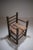 Rustic Modernist French Armchair in Stained Oak and Animal Hide, 1950 For Sale - Image 15 of 18