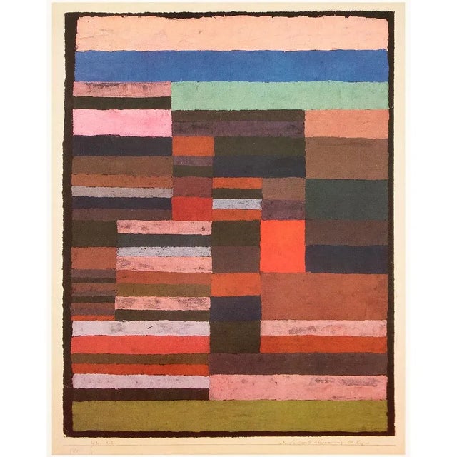 Red 1989 After Paul Klee "Individualized Measurement of the Strata", Full-Color Print From France For Sale - Image 8 of 8
