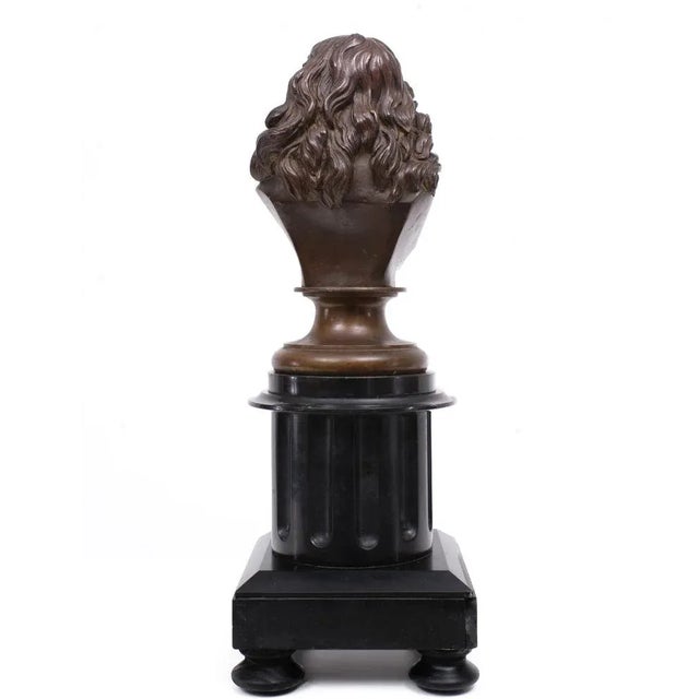 Bronze Bust of Jacob Van Campen by Jacques Elion, 1850s For Sale - Image 4 of 11