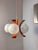 White and Orange Chandelier by Richard Essig For Sale - Image 3 of 11