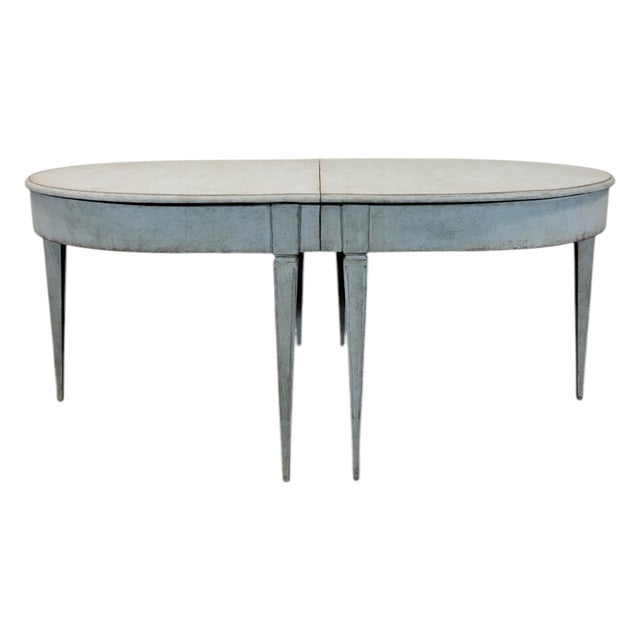 Wood Mid 19th Century Gustavian Style Dining Table For Sale - Image 7 of 8