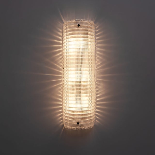Modern Italian Murano Glass Textured Wall Sconces, 2000, Set of 2 For Sale - Image 4 of 10