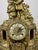 Vintage Brass Figural Mantel Clock For Sale - Image 4 of 13