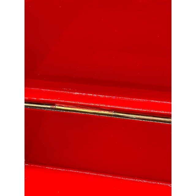 Black 1930s Hand Painted “Wedding” Lacquer Box by Fedoskino Degockuno For Sale - Image 8 of 12