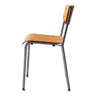 Chromed Steel Stackable Chair, 1990s For Sale