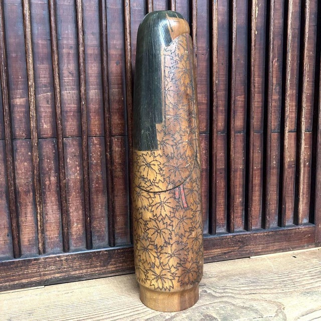 Wood Vintage Kokeshi by Inosuke Kobayashi, Japan, 1950s For Sale - Image 7 of 18