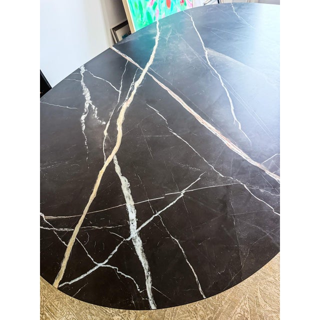 Contemporary Italian "Juice" Dining Table by E-GGS for Miniforms With Back Calacatta Top For Sale - Image 3 of 9