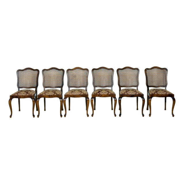 Vintage Chippendale Chairs, Set of 6 For Sale