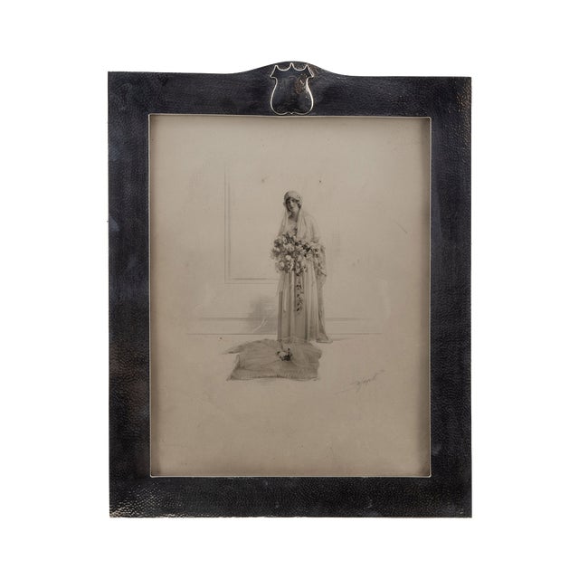 Large 20th Century Arts & Crafts Solid Silver Photo Frame, 1900s For Sale